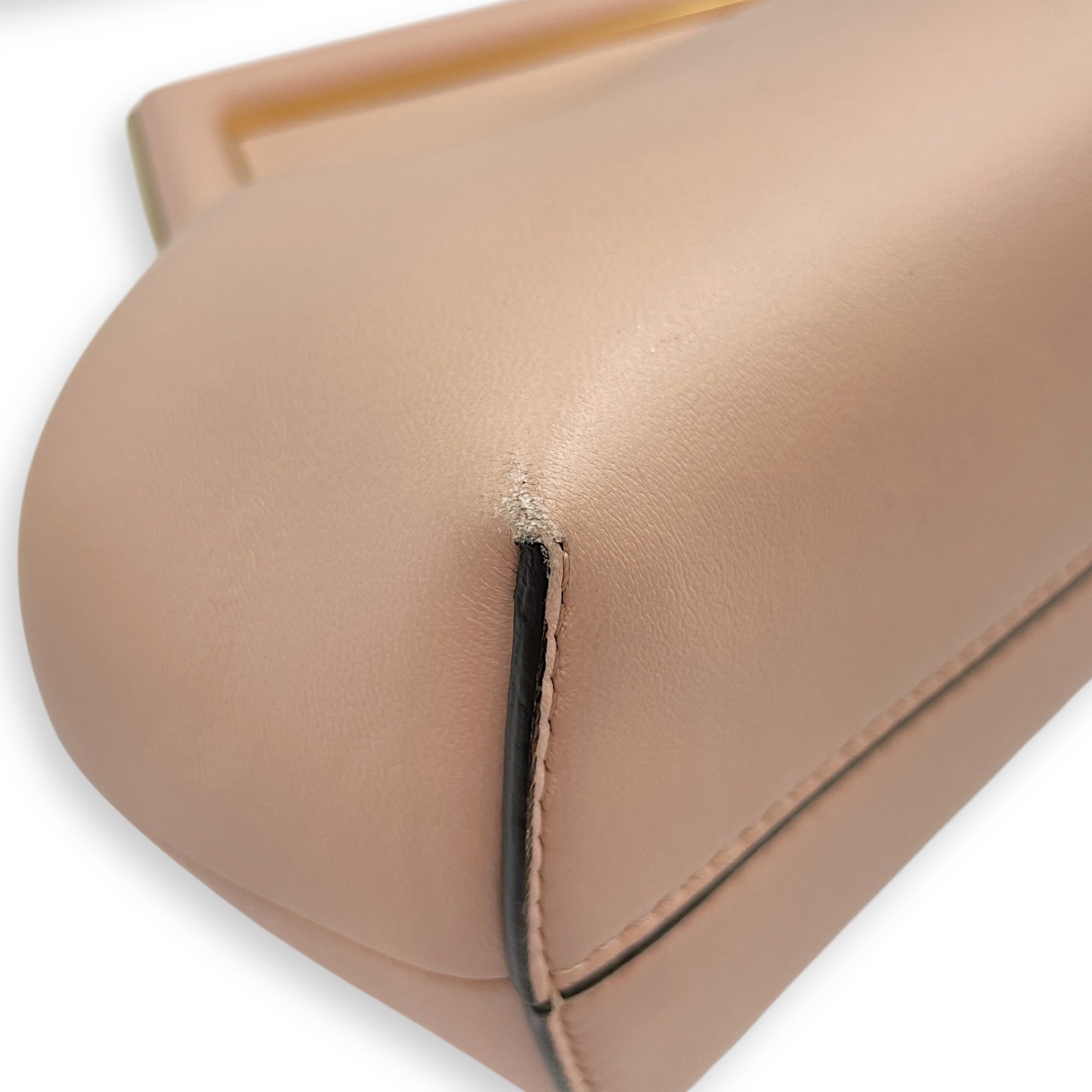 Fendi First Pink Clutch in Lambskin, Gold hardware