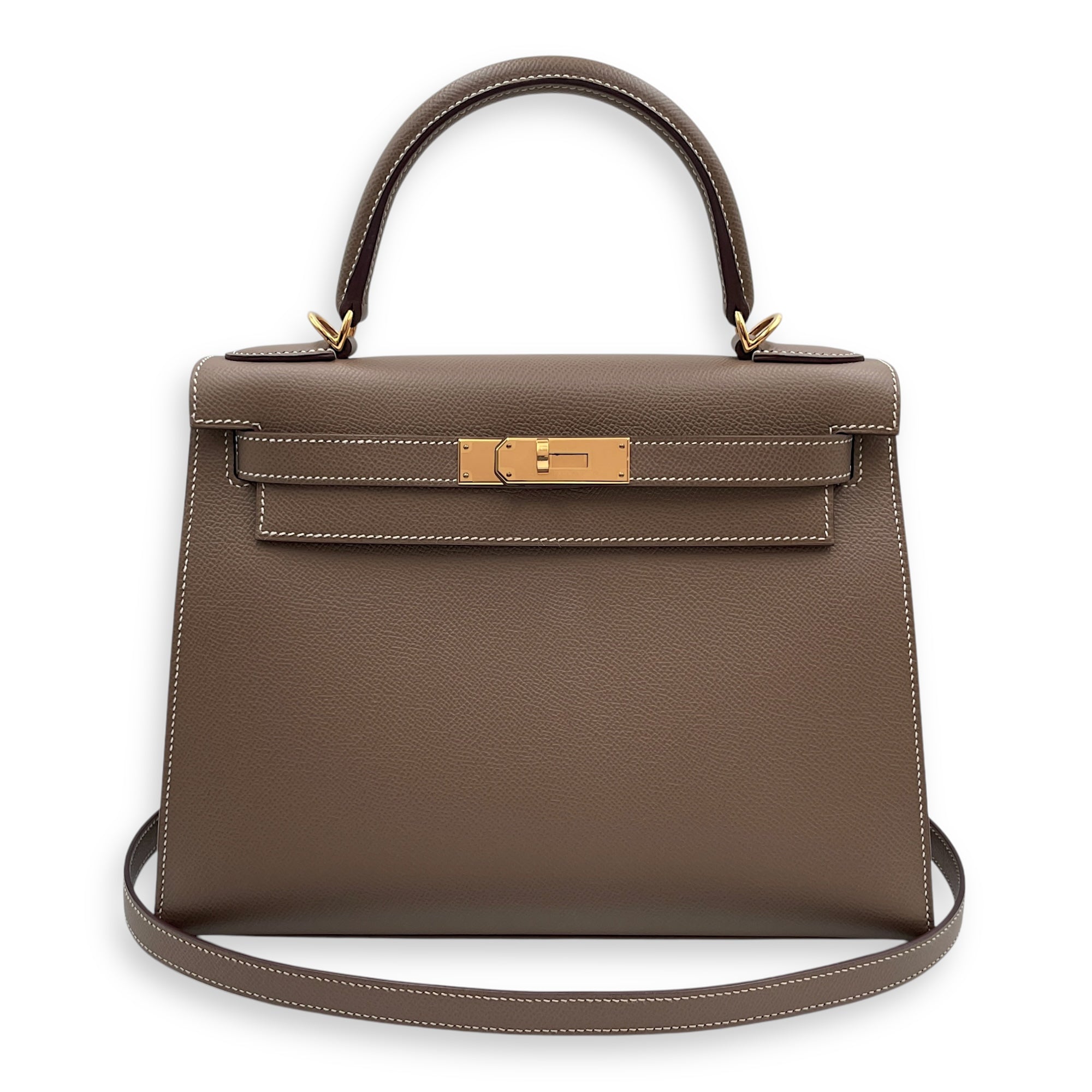 Sellier Kelly 28 Etoupe in Epsom