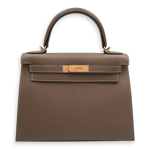Sellier Kelly 28 Etoupe in Epsom