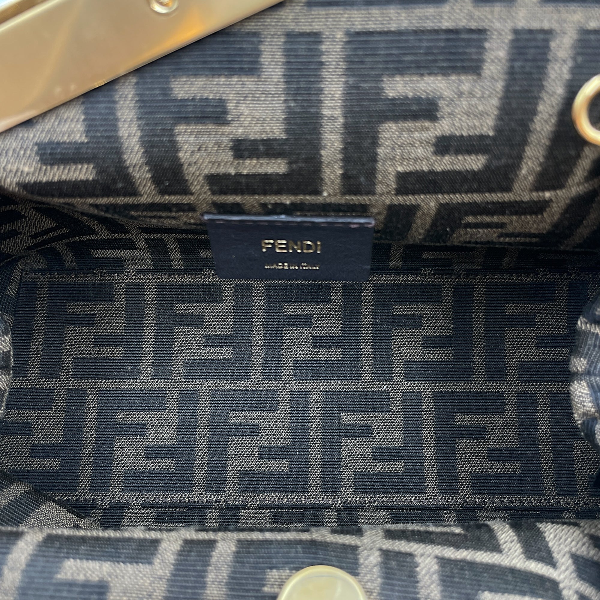 Fendi First Pink Clutch in Lambskin, Gold hardware
