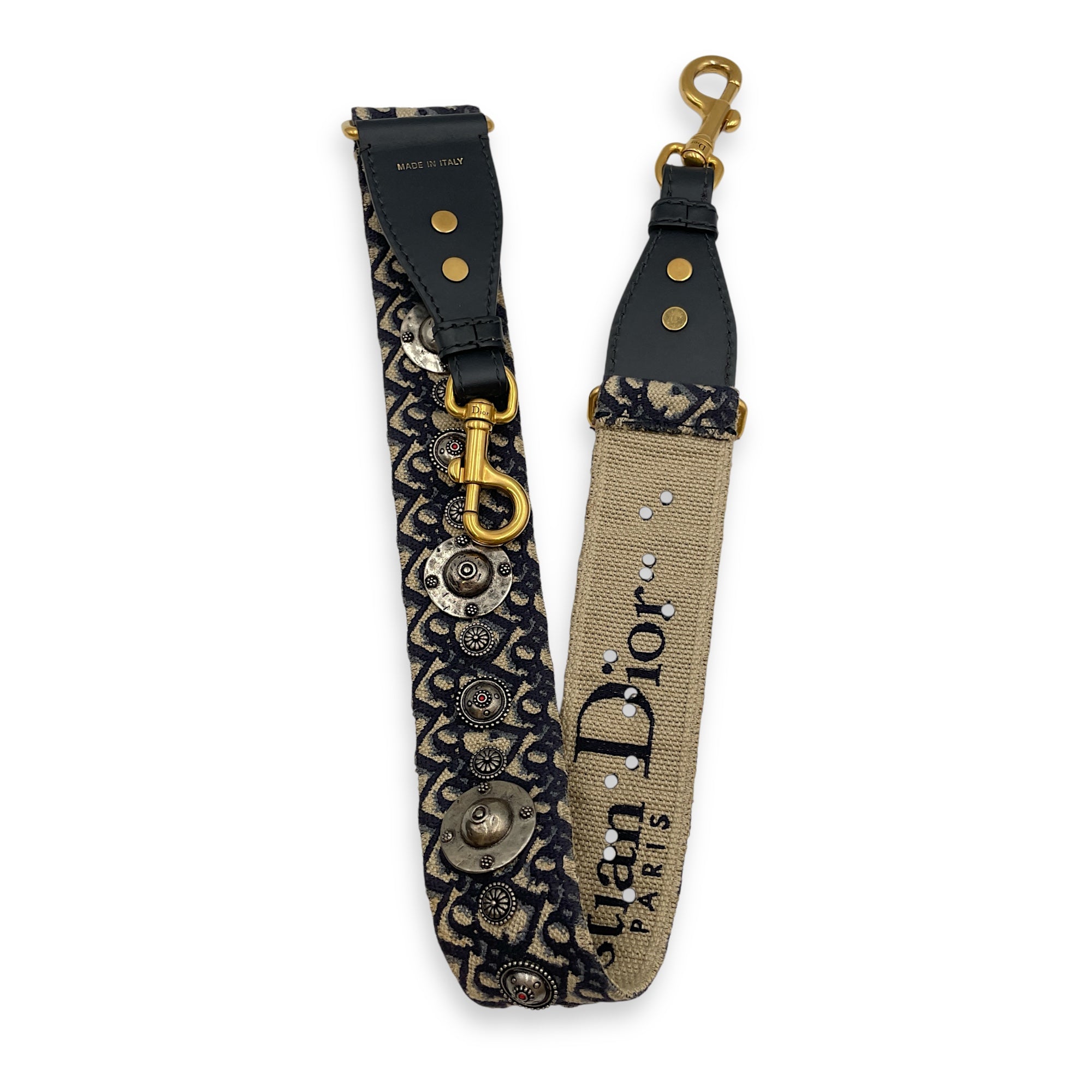 Saddle Mini Black Shoulder Bag in Calfskin, Gold hardware