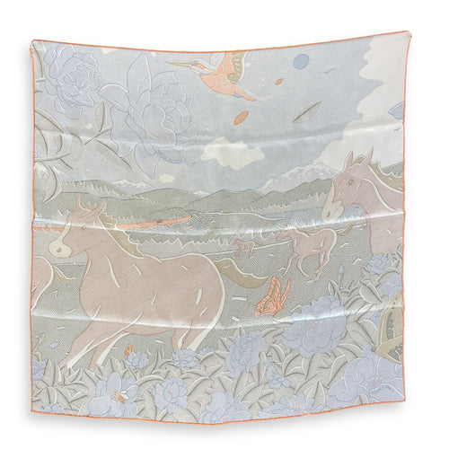 Ivresse Au Vent 70 Bleu Pale/Vert Amande/Peche Scarf