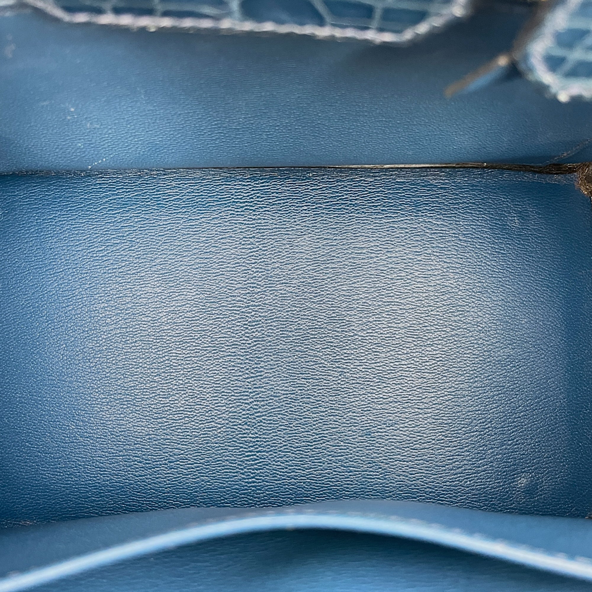 Birkin 25 Blue Roi in Shiny Niloticus, Palladium hardware