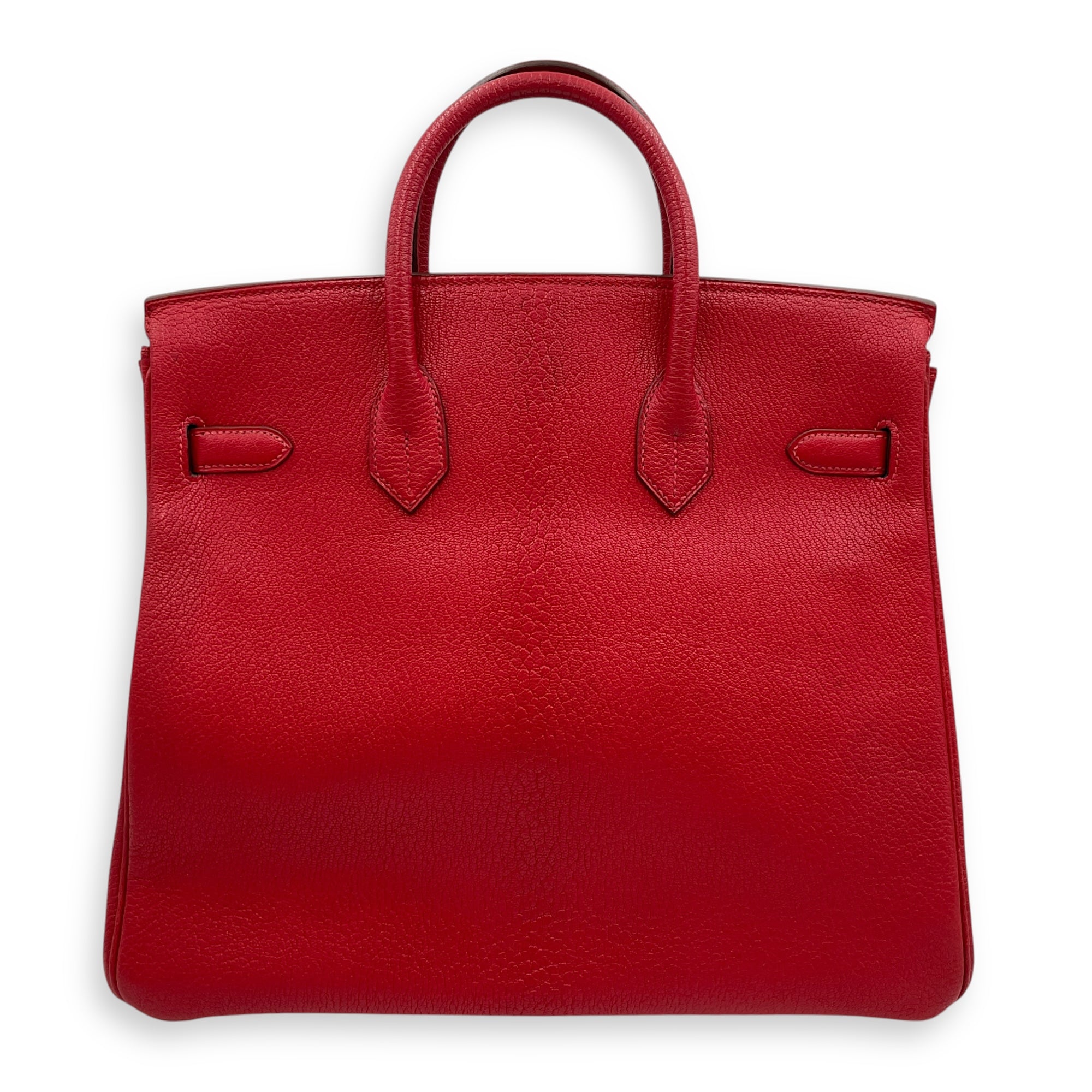 HAC 32 Rouge Vif in Chevre Coromandel, Gold hardware
