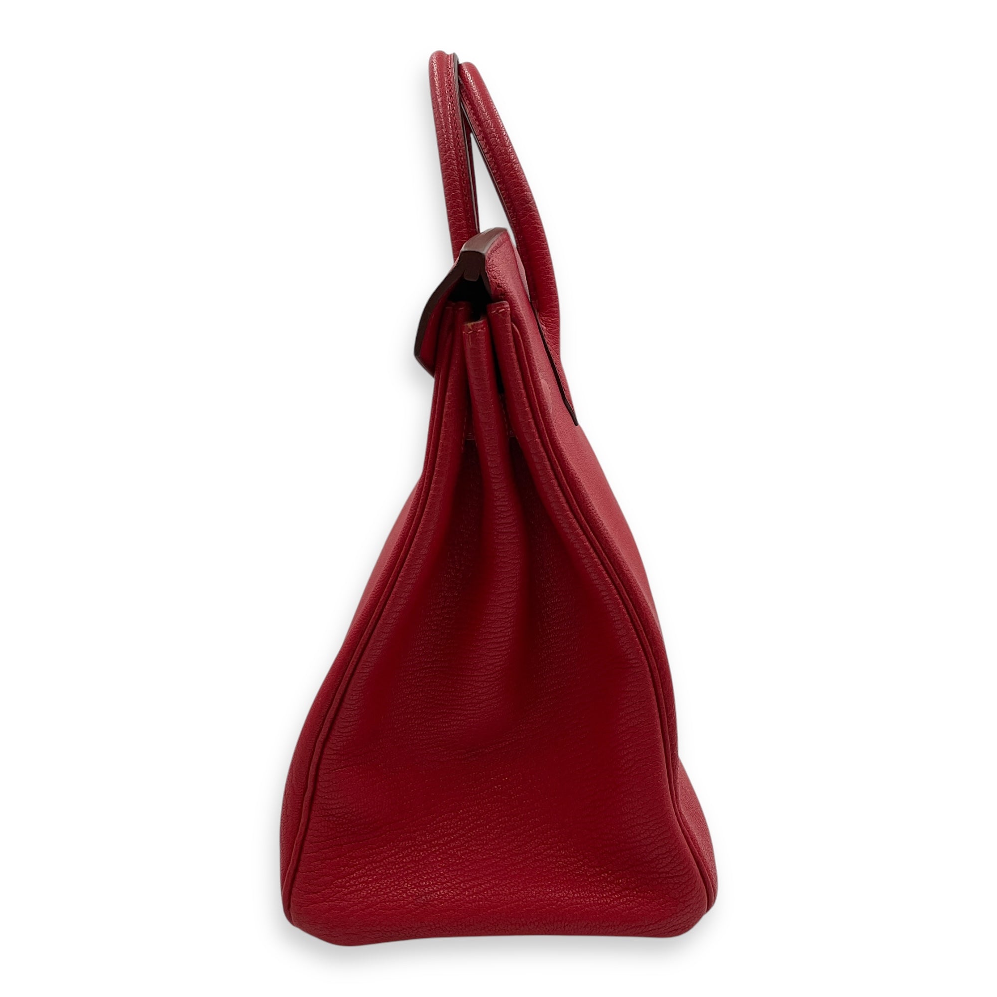HAC 32 Rouge Vif in Chevre Coromandel, Gold hardware