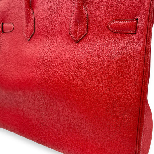 HAC 32 Rouge Vif in Chevre Coromandel Gold hardware
