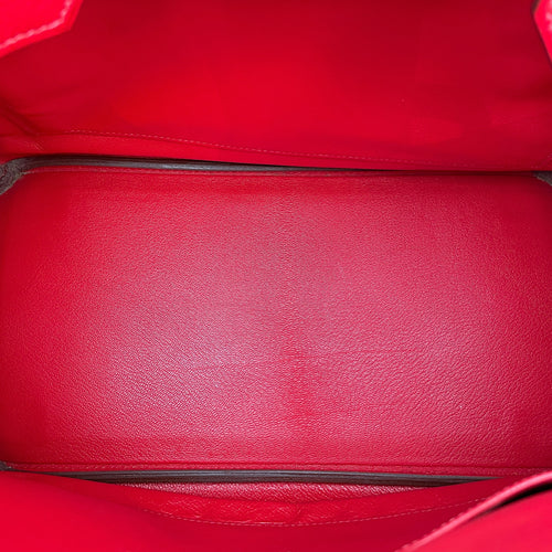 HAC 32 Rouge Vif in Chevre Coromandel, Gold hardware