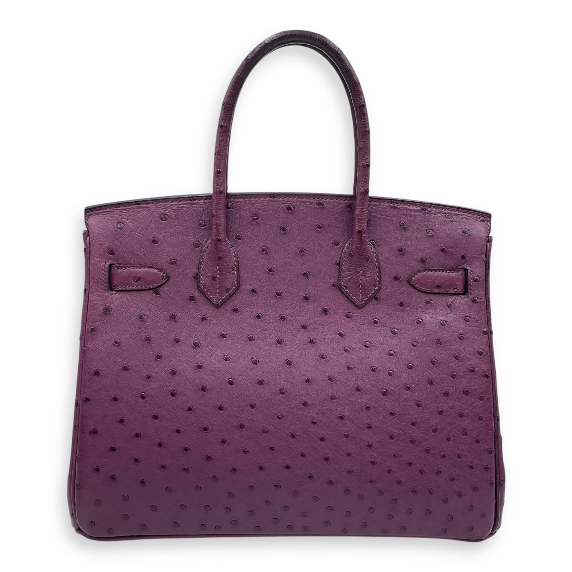 Birkin 30 Violet in Ostrich, Gold hardware