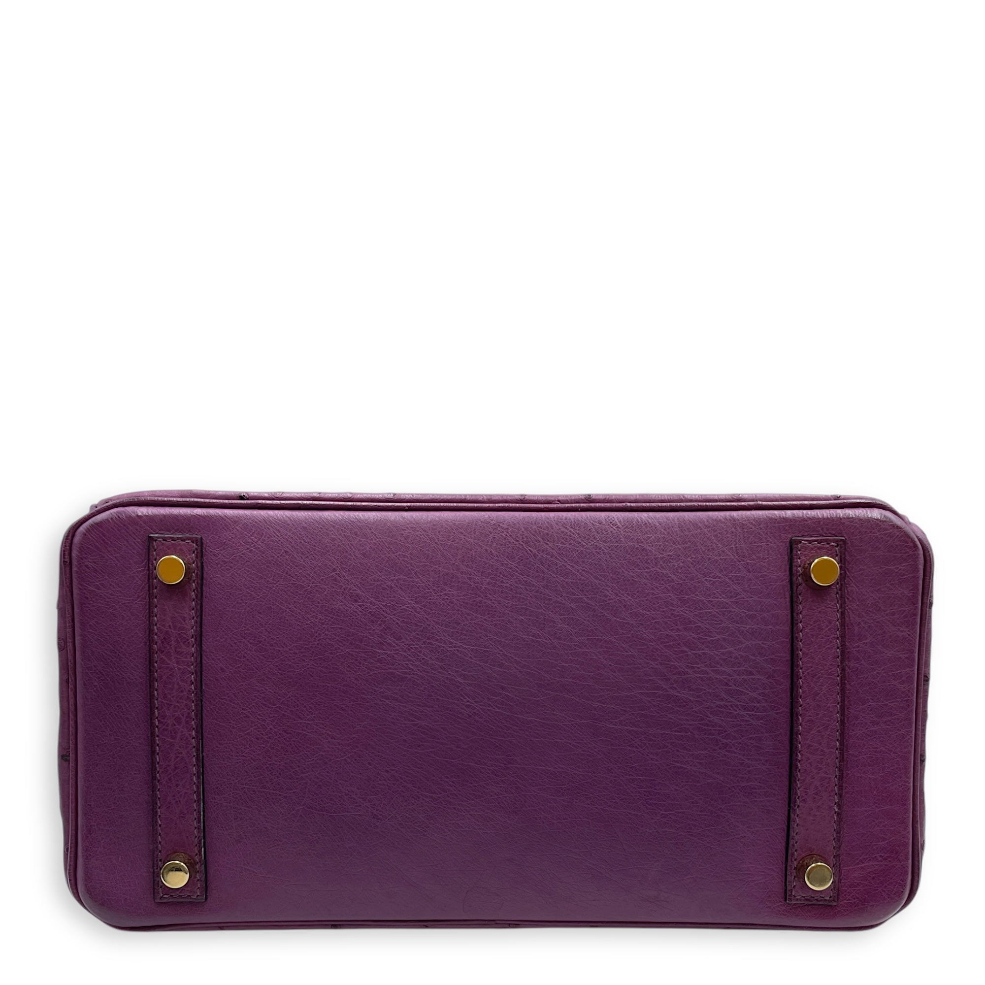 Birkin 30 Violet in Ostrich, Gold hardware