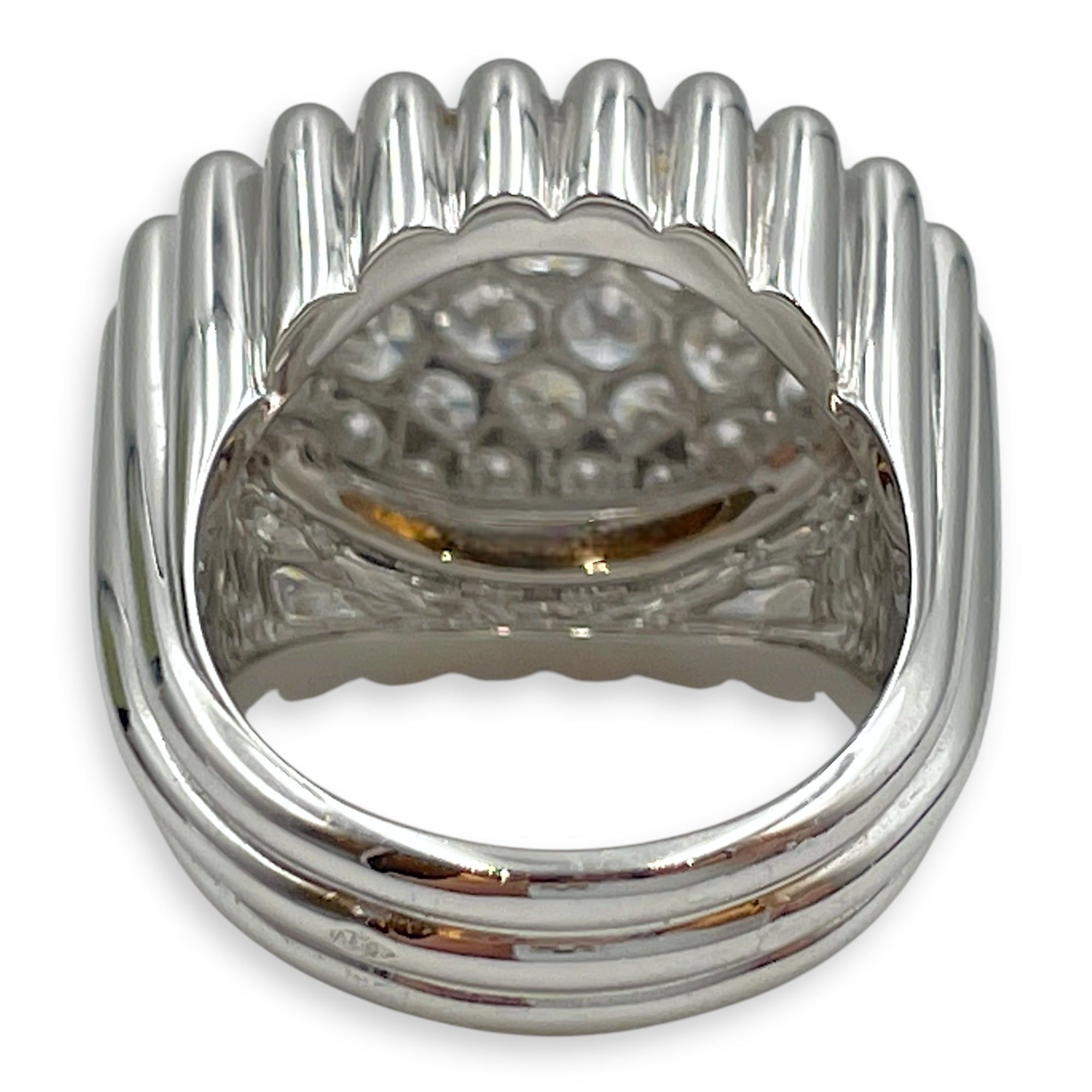 Perlée Diamonds Pavé 48 Ring in White Gold Hardware CL2505-12297 4