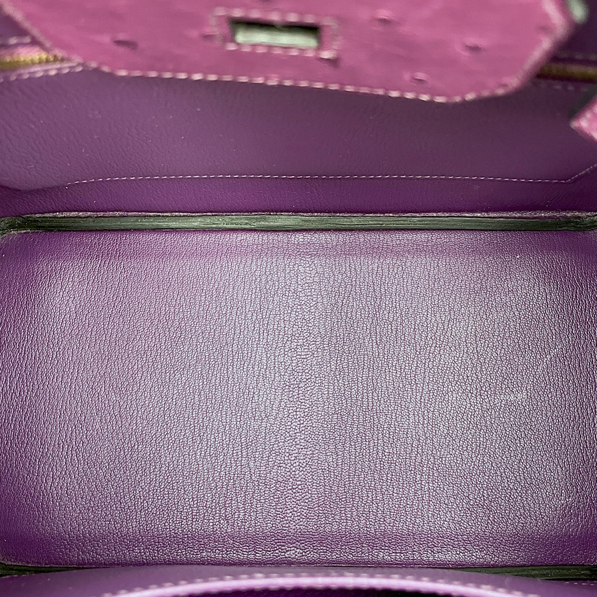 Birkin 30 Violet in Ostrich, Gold hardware