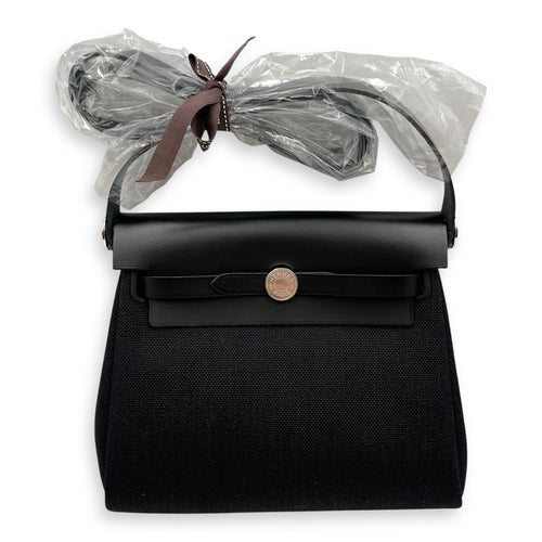 Herbag 20 Black in Vache Hunter/Toile, Palladium hardware