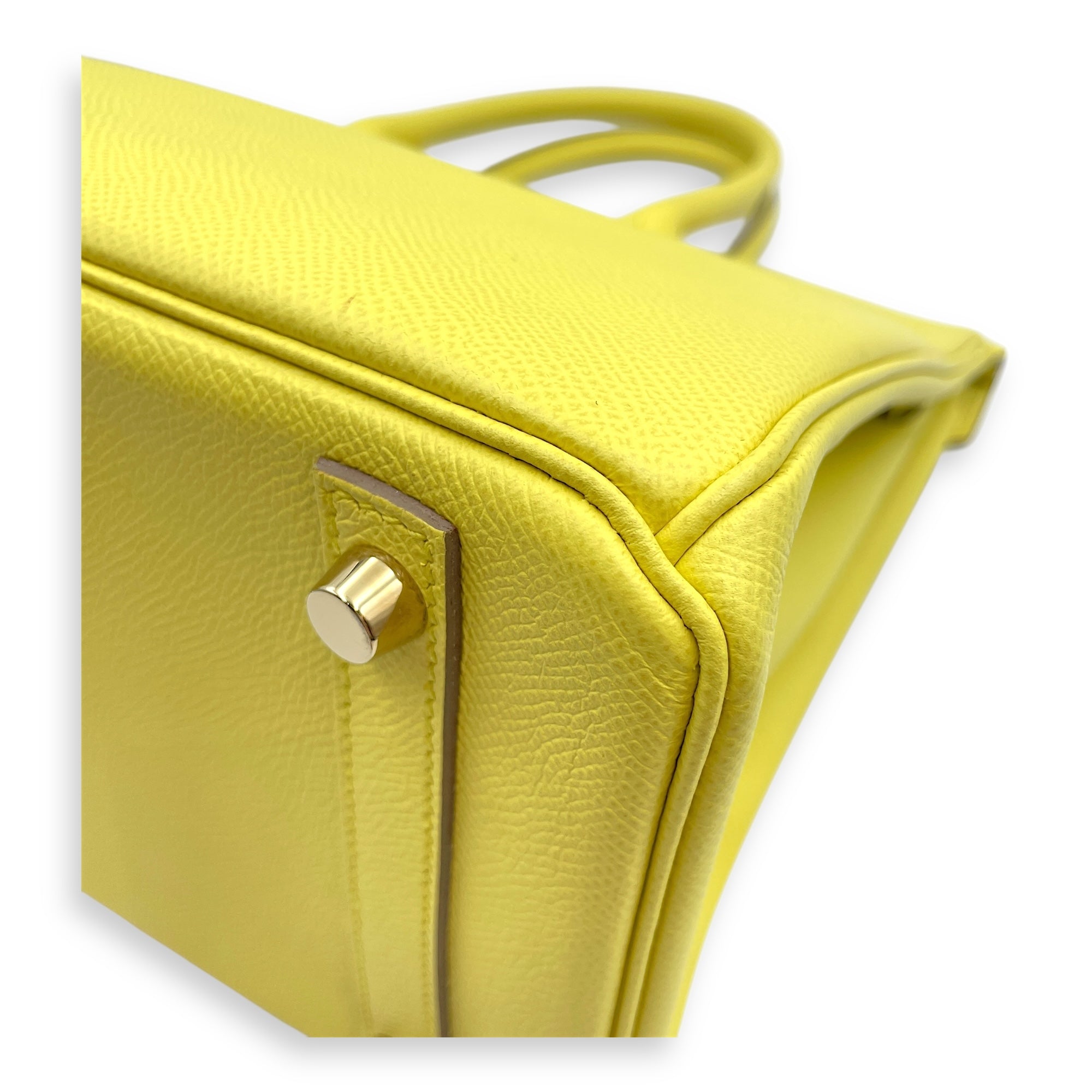 Birkin 30 Souffre in Epsom, Gold hardware