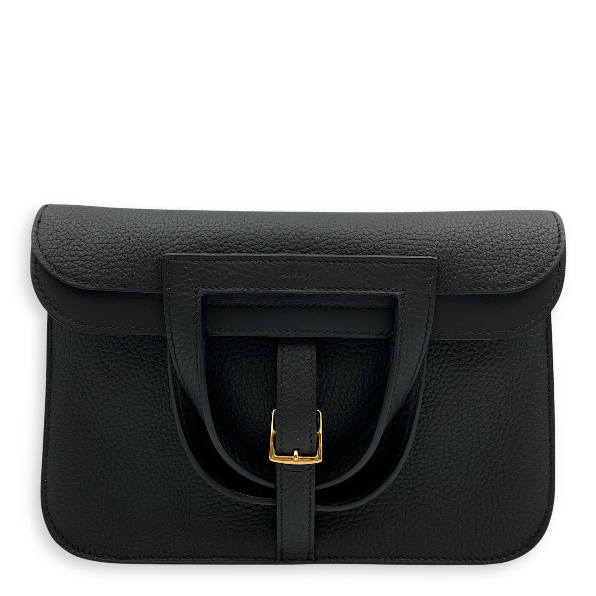 Halzan 25 Black in Clemence, Gold hardware
