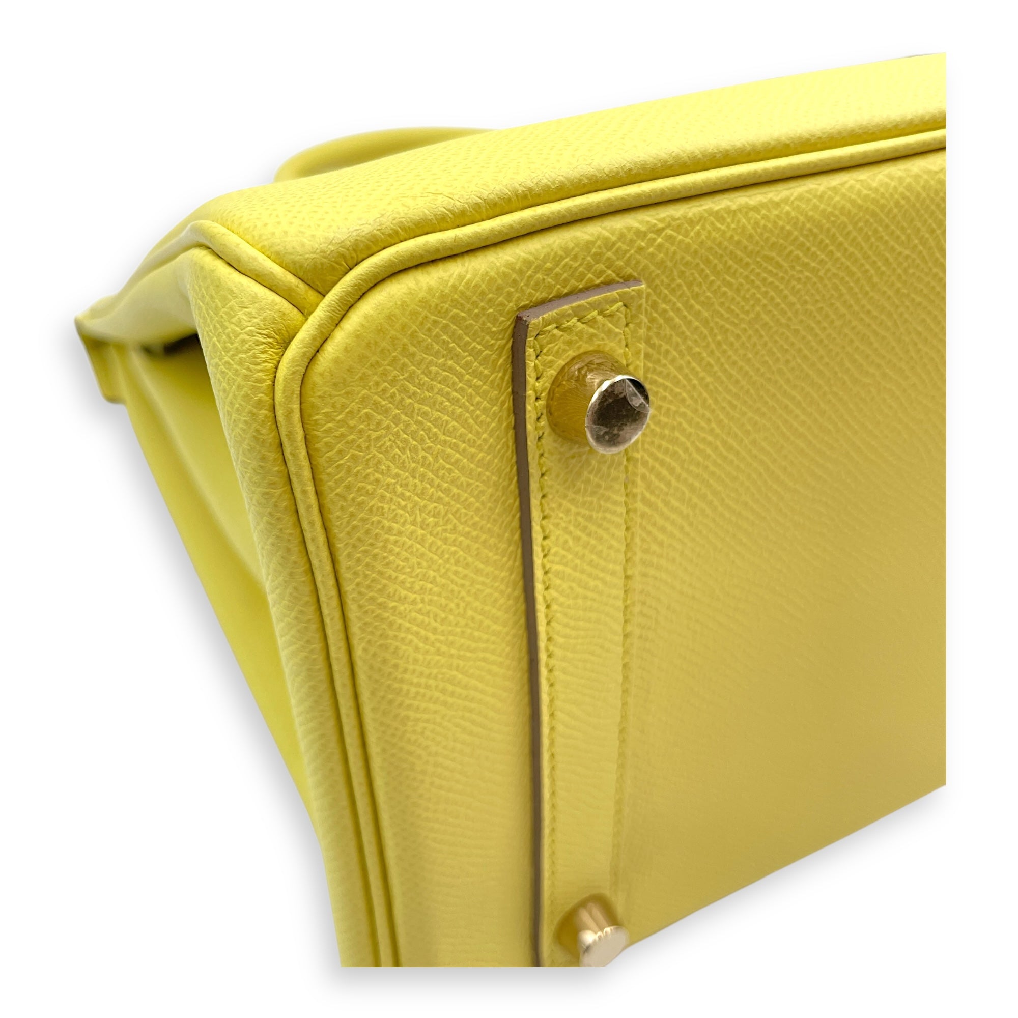 Birkin 30 Souffre in Epsom, Gold hardware