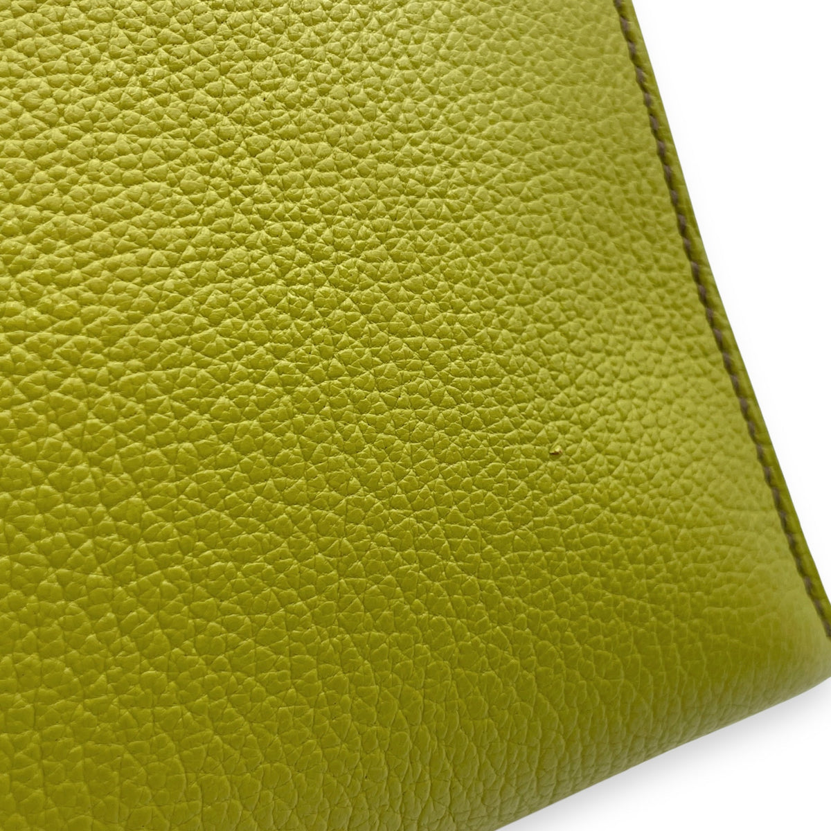 Sellier Kelly 32 Vert Anis in Chevre Mysore Palladium hardware