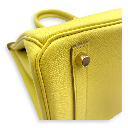 Birkin 30 Souffre in Epsom, Gold hardware