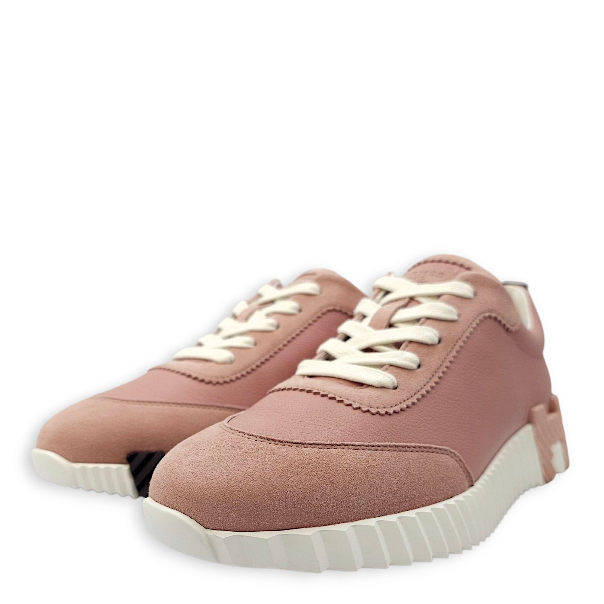 Bouncing 39 Rose Aquarelle Sneakers in Suede Leather