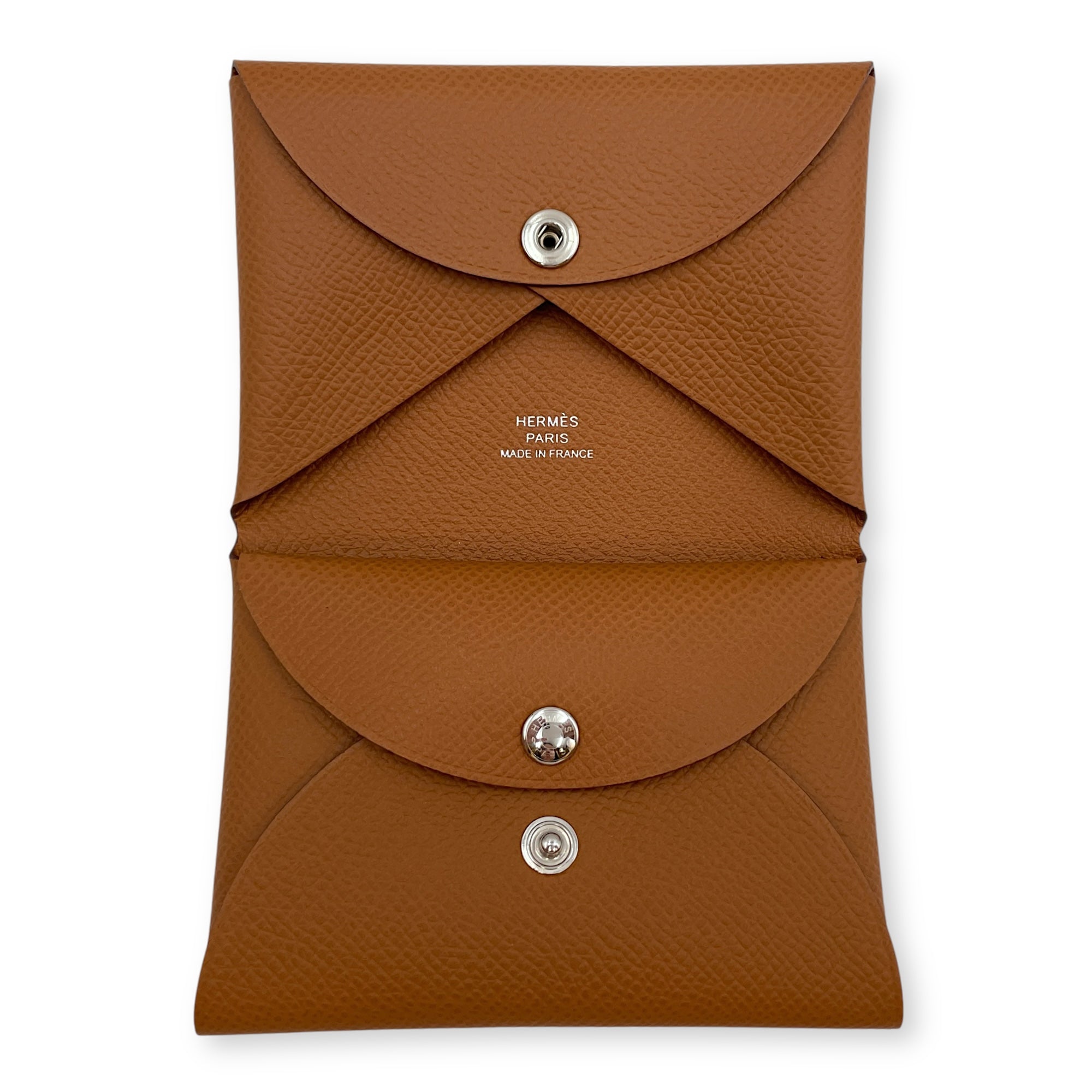 Calvi Duo Gold Card Holder in Epsom