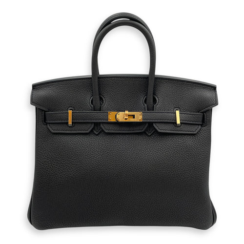 Birkin 25 Black in Togo, Rose Gold hardware