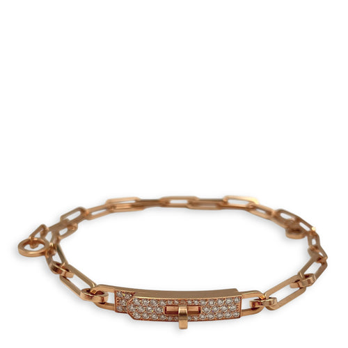 Kelly Chaine Small Model Double Bracelet in Rose Gold Hardware