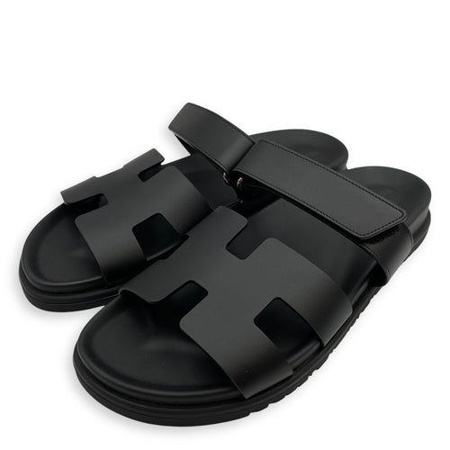 Chypre 41 Black Sandals in Calfskin