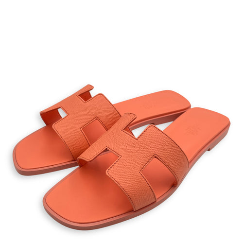 Oran 38.5 Orange Sandals in Epsom