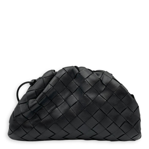 Pouch bag Intrecciato Black Crossbody Bag in Nappa Leather