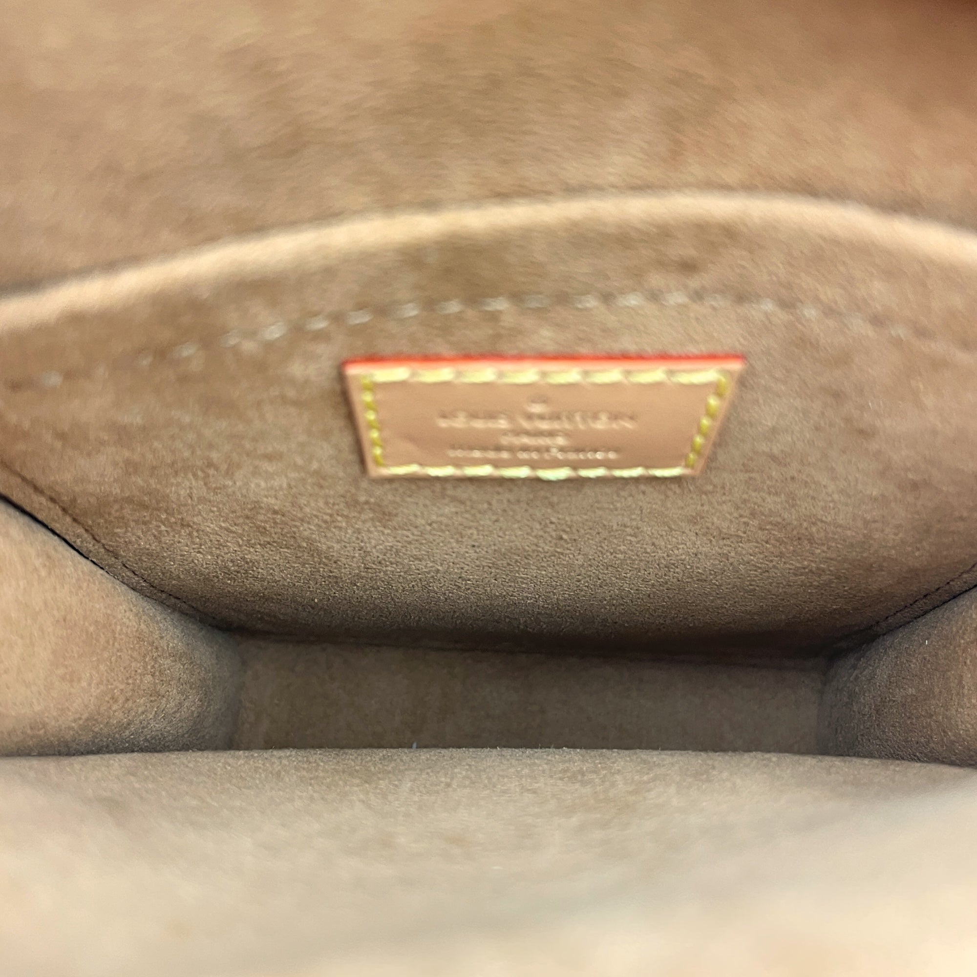 Sac Plat Blue Crossbody Bag in Denim, Gold hardware