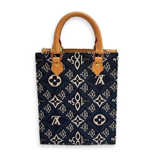 Sac Plat Others Blue Crossbody Bag in Denim Gold hardware CL2505-12541 1