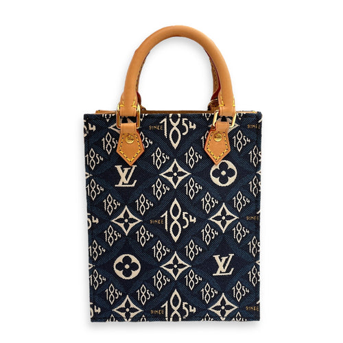 Sac Plat Others Blue Crossbody Bag in Denim Gold hardware CL2505-12541 2