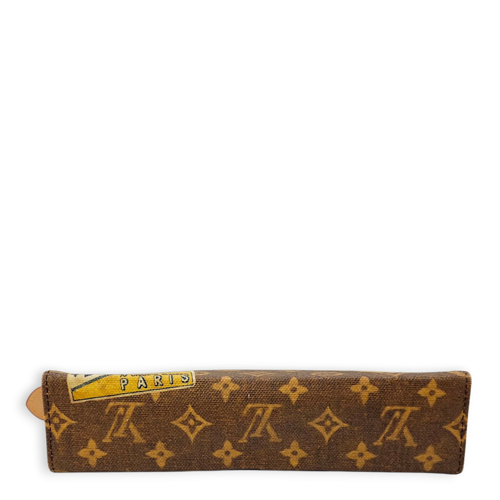 Pochette Toilette Monogram Pouch in Coated Canvas, Gold hardware