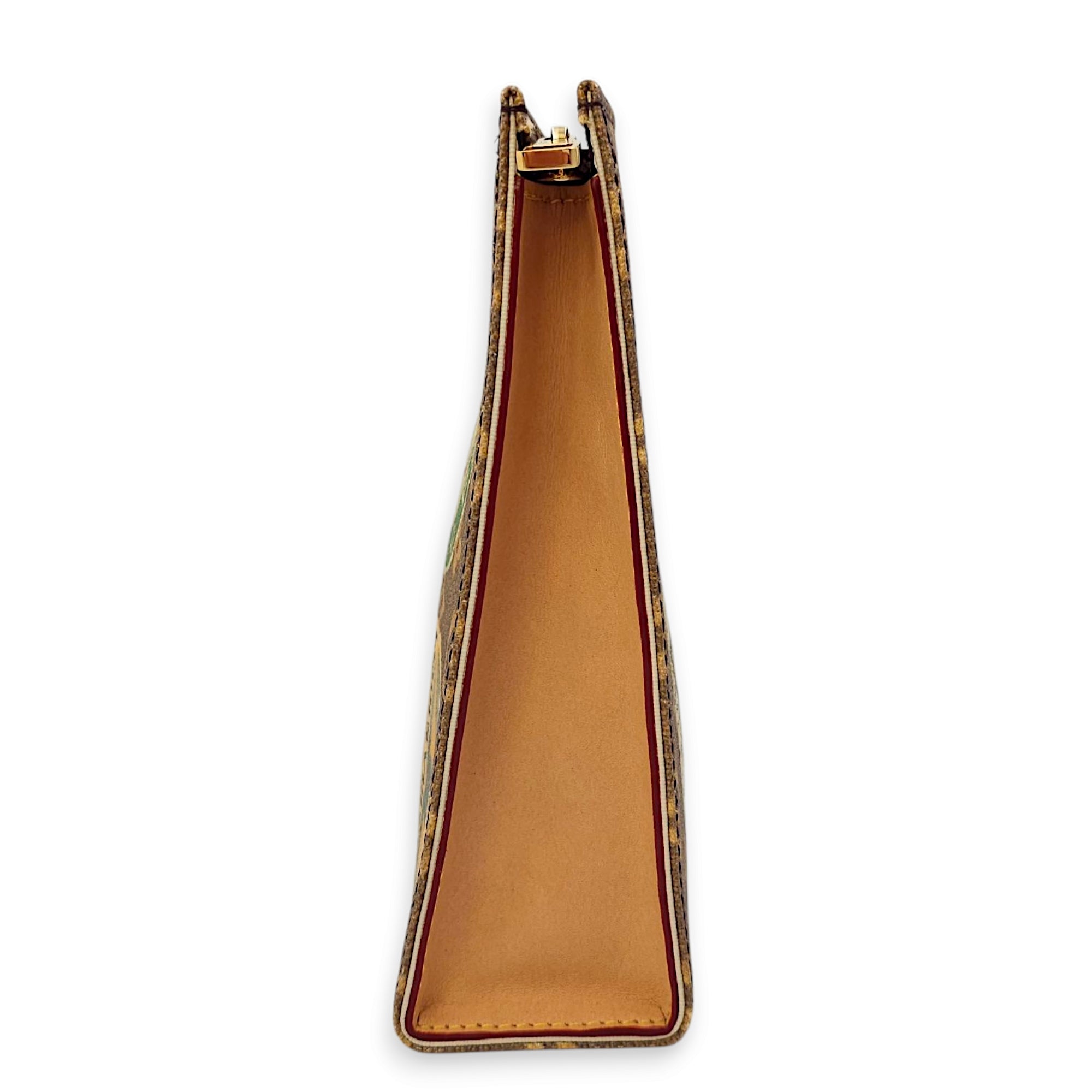 Pochette Toilette Monogram Pouch in Coated Canvas, Gold hardware