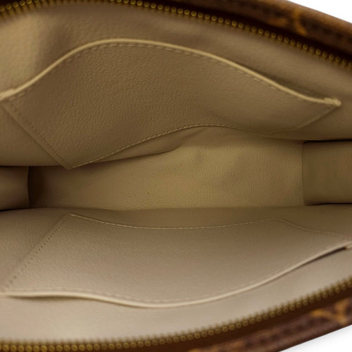 Pochette Toilette Monogram Pouch in Coated Canvas, Gold hardware