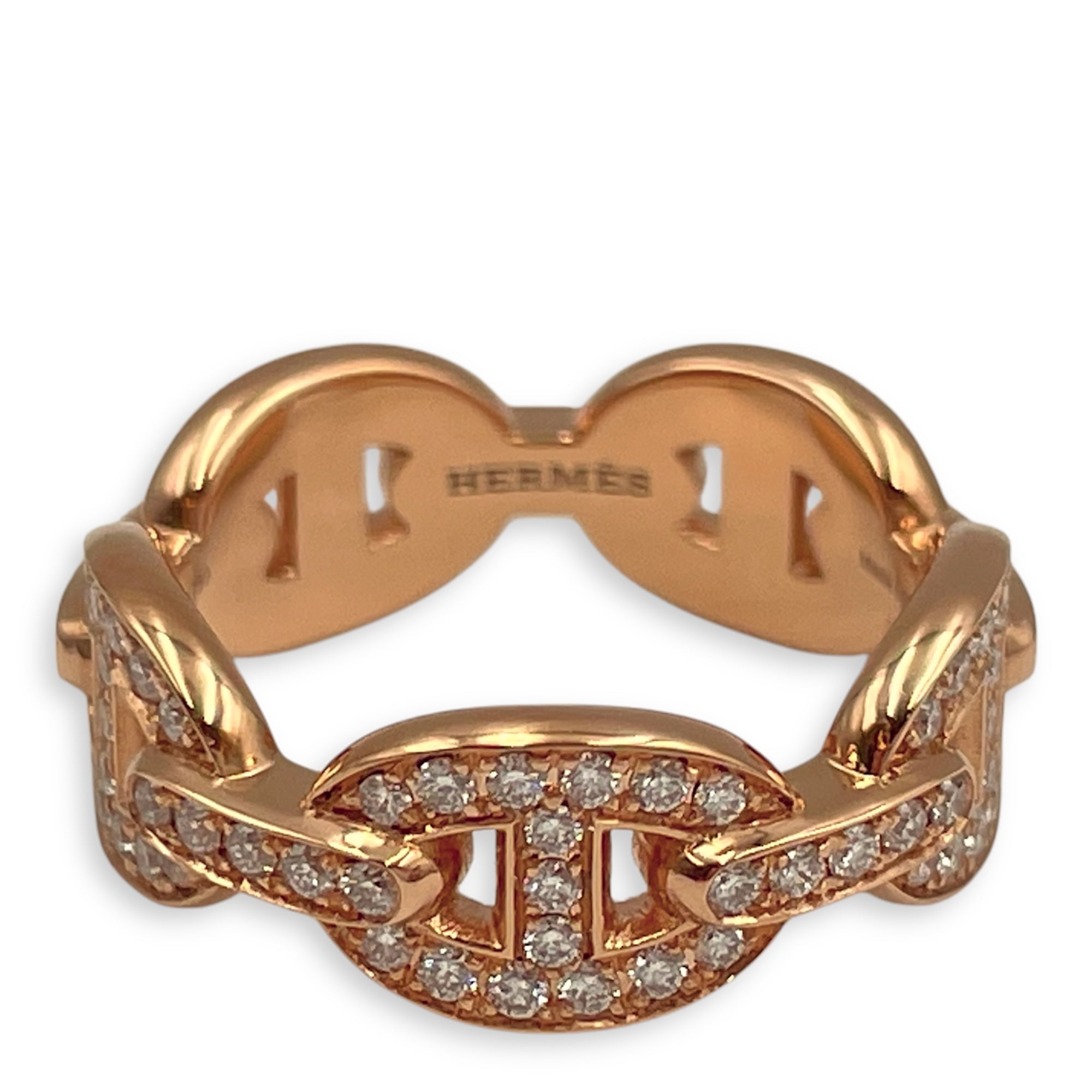 Chaine D'ancee Enchainee, Small Model 50 Ring in Rose Gold Hardware