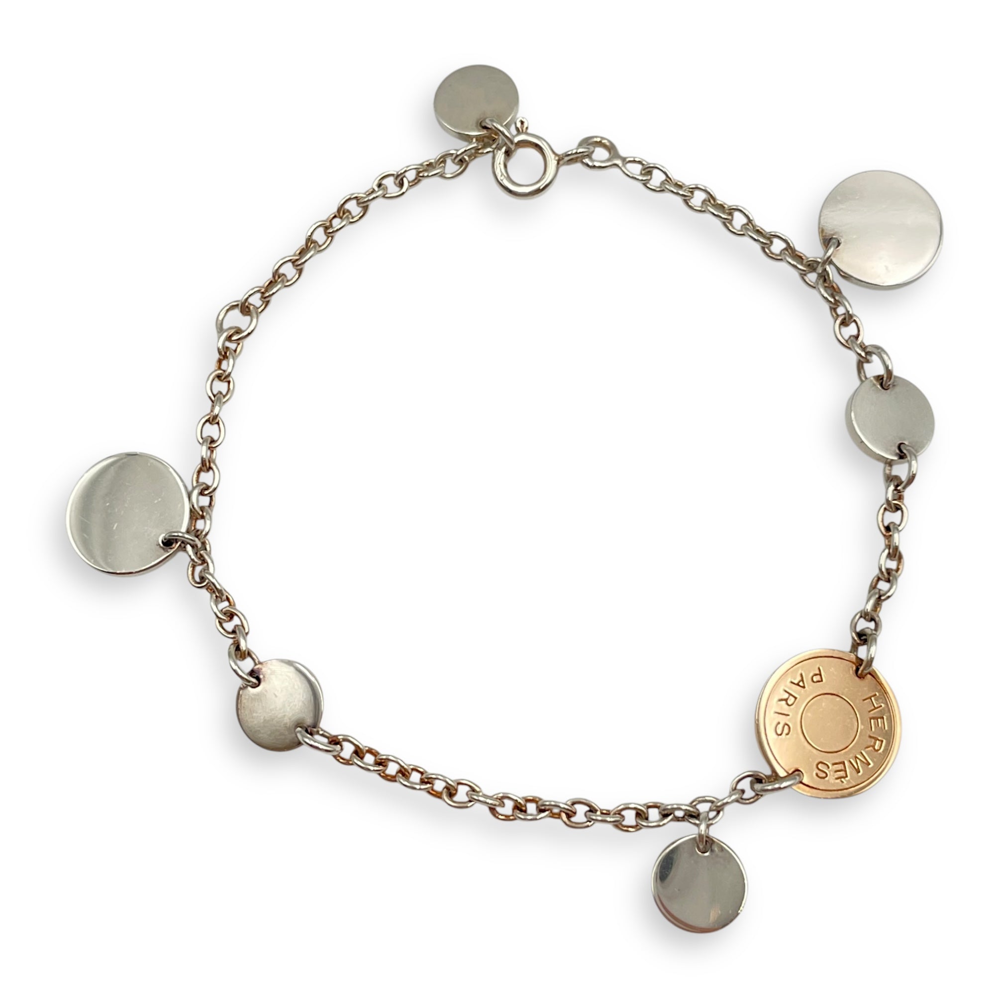 Ex Libris SH Bracelet in Silver/Rose Gold Hardware