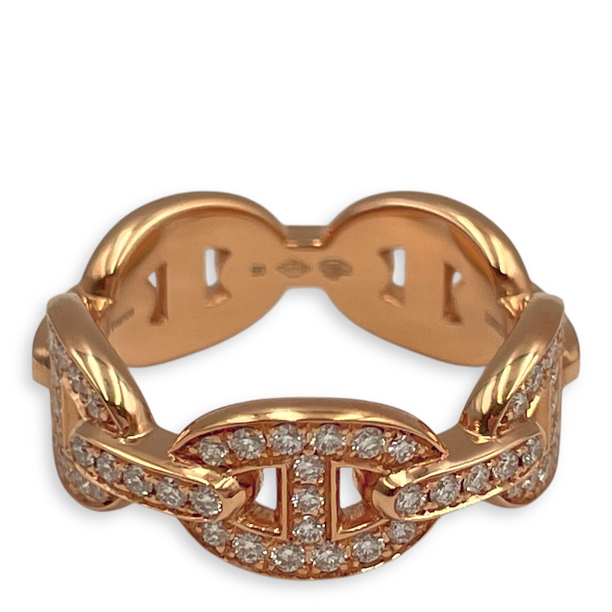 Chaine D'ancee Enchainee, Small Model 50 Ring in Rose Gold Hardware