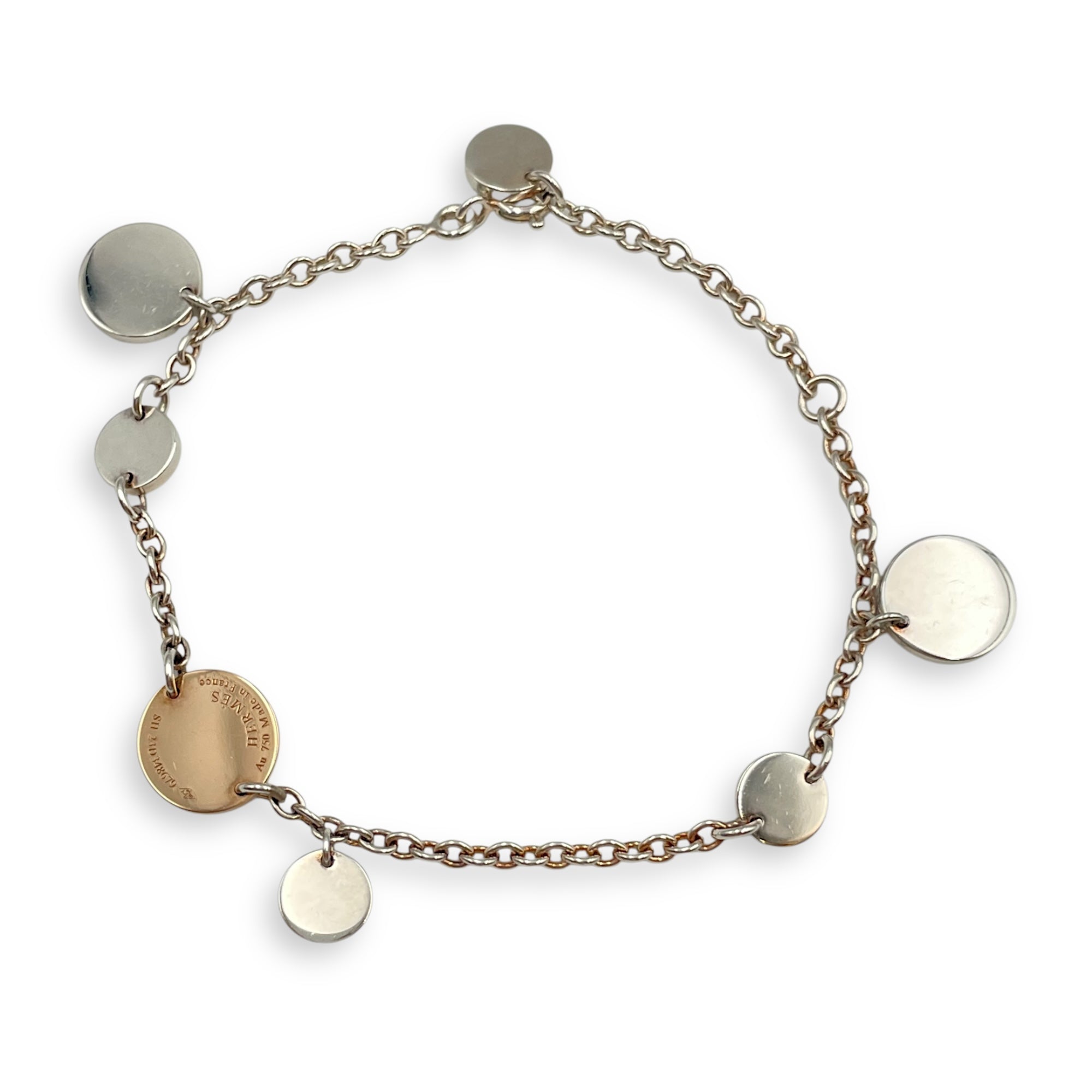 Ex Libris SH Bracelet in Silver/Rose Gold Hardware