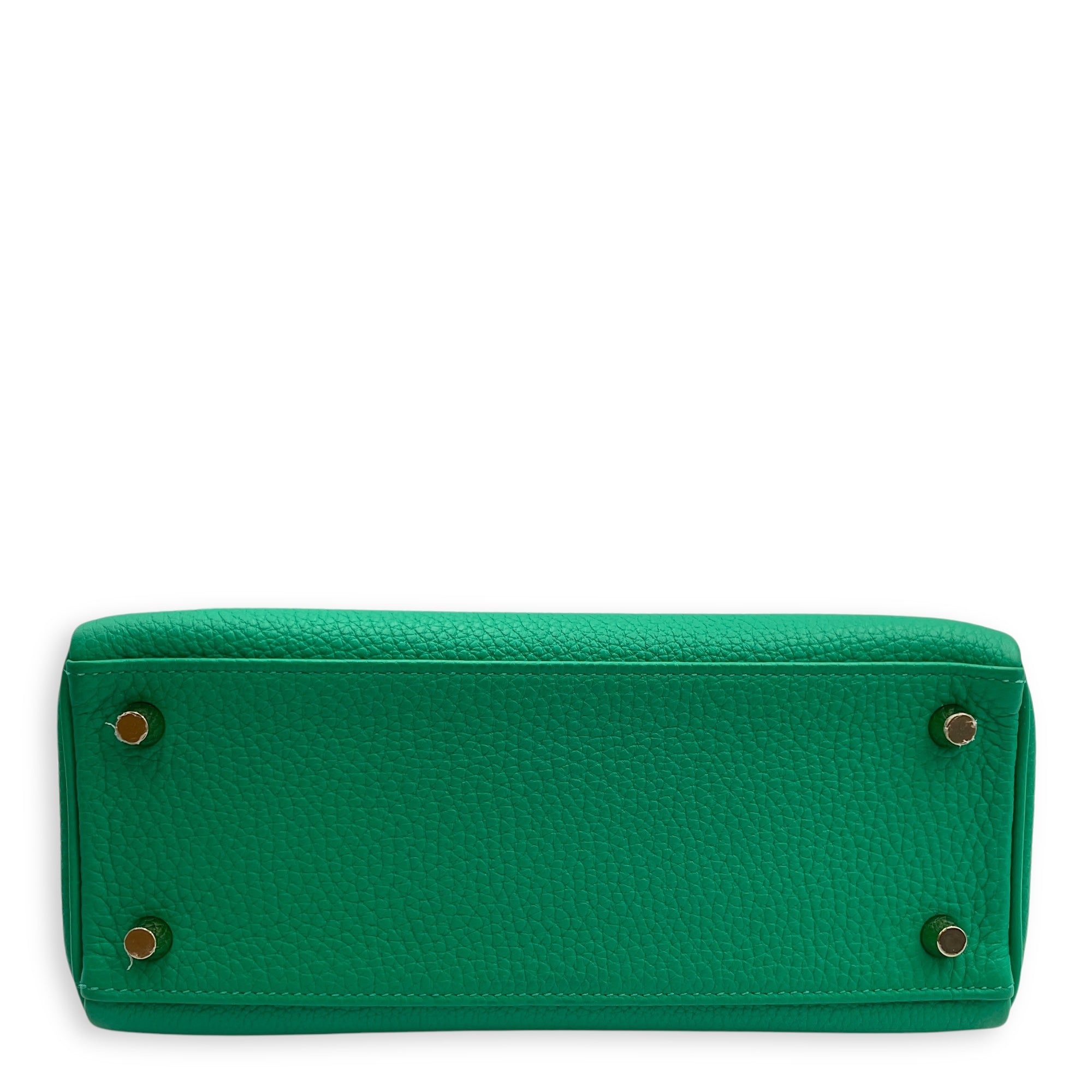 Kelly Touch 25 Menthe in Togo/Lizard Niloticus, Permabrass hardware