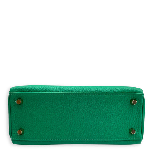 Kelly Touch 25 Menthe in Togo/Lizard Niloticus, Permabrass hardware