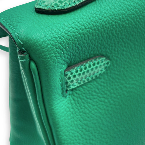 Kelly Touch 25 Menthe in Togo/Lizard Niloticus, Permabrass hardware