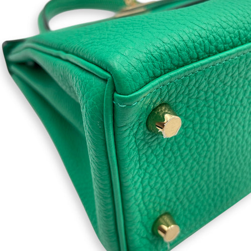 Kelly Touch 25 Menthe in Togo/Lizard Niloticus, Permabrass hardware