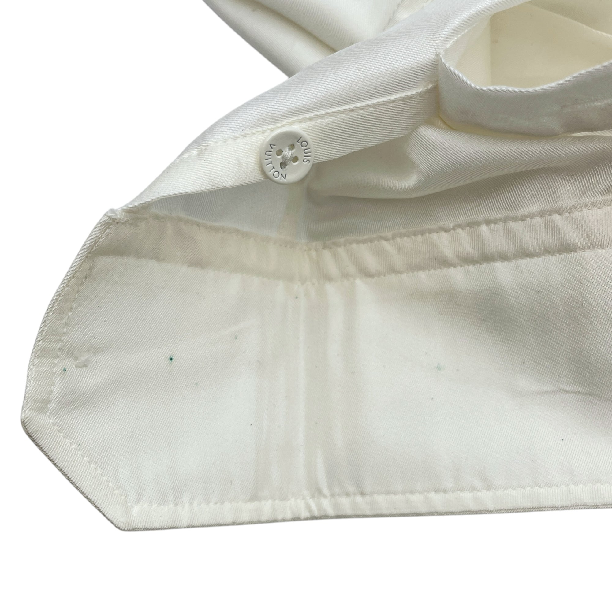 LV x YK Psychadelic Flower 2023 M White/Blue Shirt in Silk