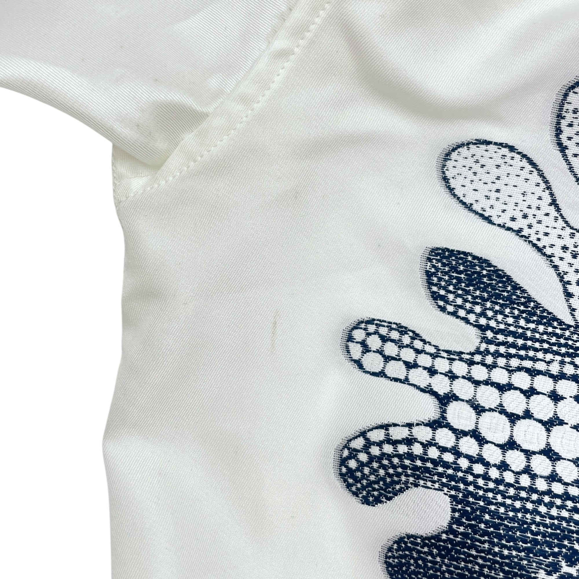 LV x YK Psychadelic Flower 2023 M White/Blue Shirt in Silk