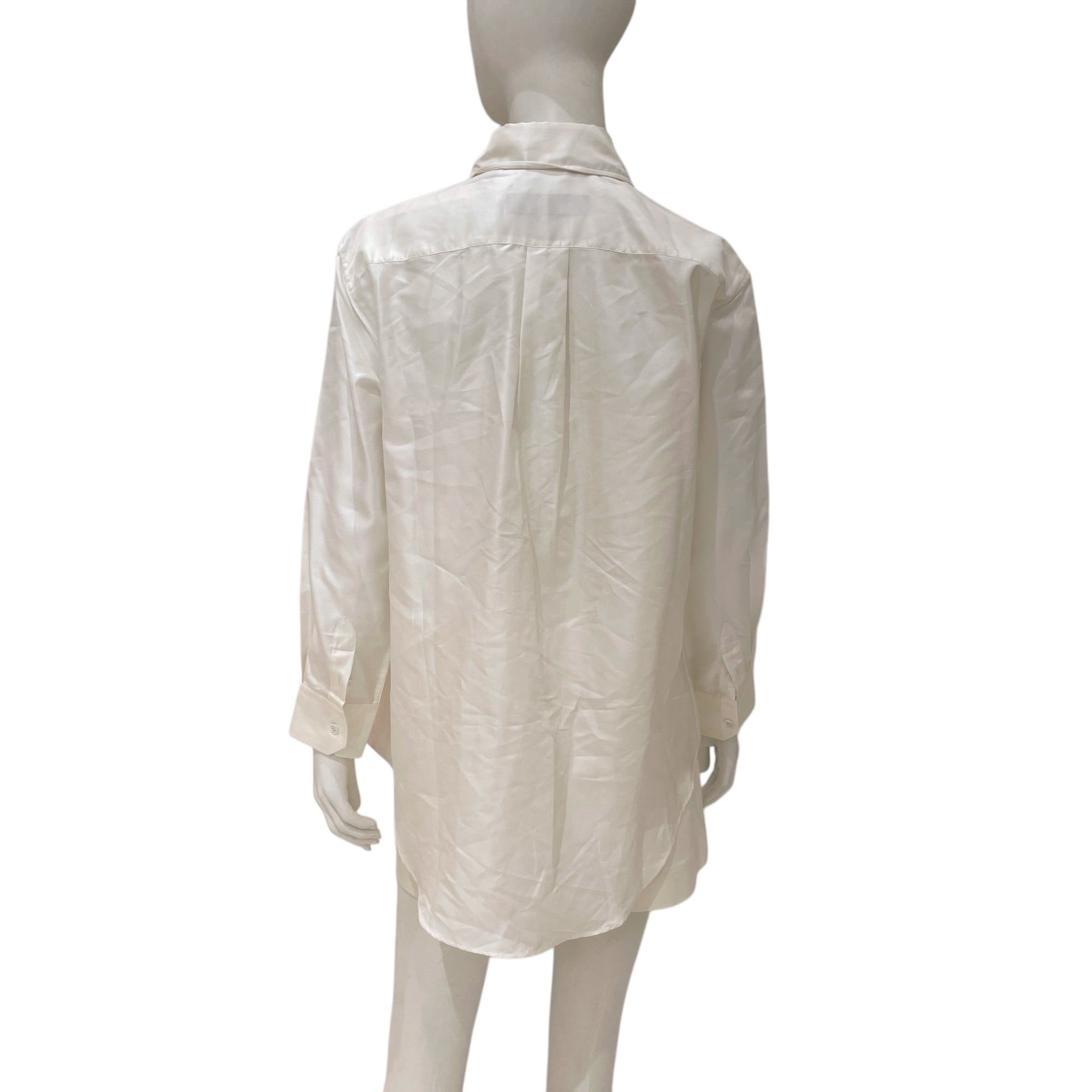 LV x YK Psychadelic Flower 2023 M White/Blue Shirt in Silk