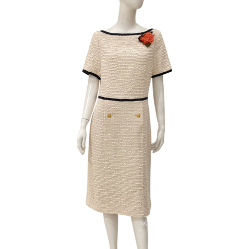 Tweed 46 White Dress in Cotton/Polyamide CL2505-12592 1