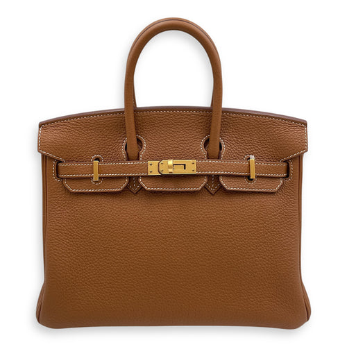 Birkin 25 Gold in Togo, Gold hardware