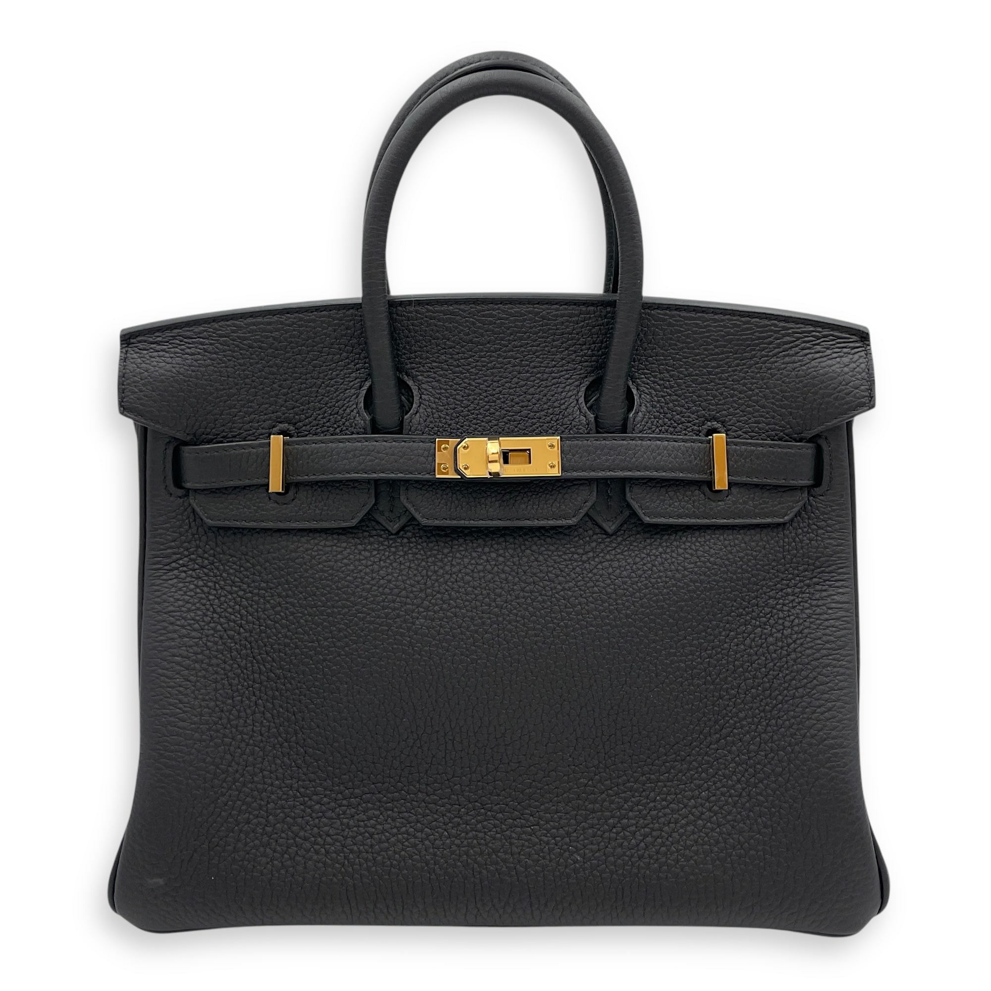 Birkin 25 Black in Togo, Gold hardware
