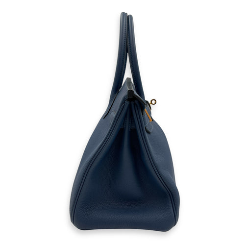 Birkin 30 Deep Blue in Togo, Gold hardware