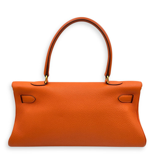 Shoulder Kelly 42 Orange in Togo, Gold hardware